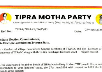 Tipra Matha Urges Village Committee Elections Alongside Panchayat Polls