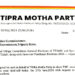 Tipra Matha Urges Village Committee Elections Alongside Panchayat Polls