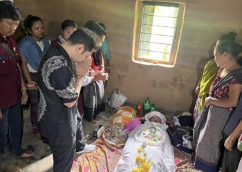 Pradyot paid tribute to Parameshwar Riang killed in Gandachara