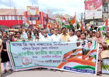 Congress nominees filed their nomination papers for West Tripura Zilla Parishad