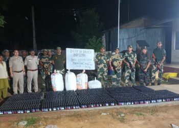 BSF SEIZES GANJA AND PHENSEDYL IN JOINT OPS IN TRIPURA