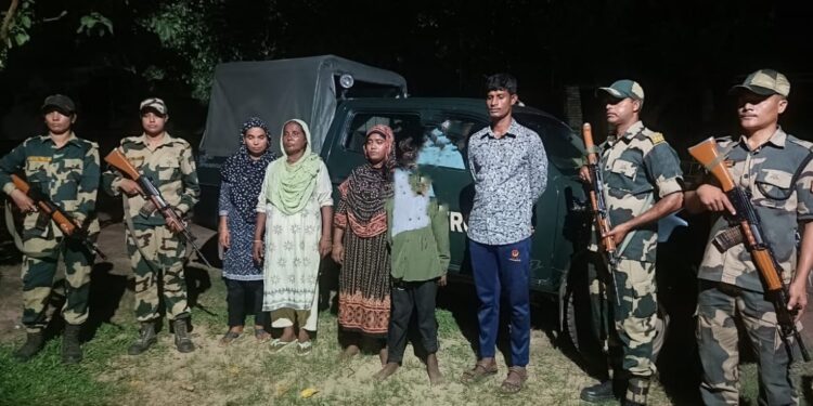 BSF NABS 5 MORE BANGLADESHIS FROM BORDER IN A SPECIAL OPS