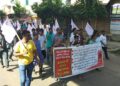 SFI and DYFI stages a protest rally