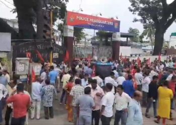 CPM raised its voice against terrorism across Tripura