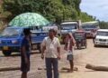 Locals of six villages blocked the national highway 8