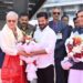 Telangana Chief Minister receives Hon’ble Designate-Govenor Jishnu Dev Varma at Airport