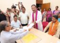 Rajib Bhattacharjee Submits Nomination for Tripura By-Election