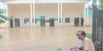 Heavy Rainfall Causes Submersion of Battala Maha Shamshan