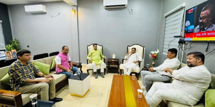 CM chairs review meeting for preparations of civic reception of Telangana Guv Jishnu Dev Varma