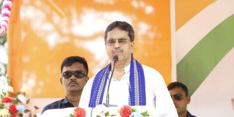 Chief Minister Dr. Manik Saha Emphasizes National Unity at ‘Tiranga Yatra’ in Khowai District