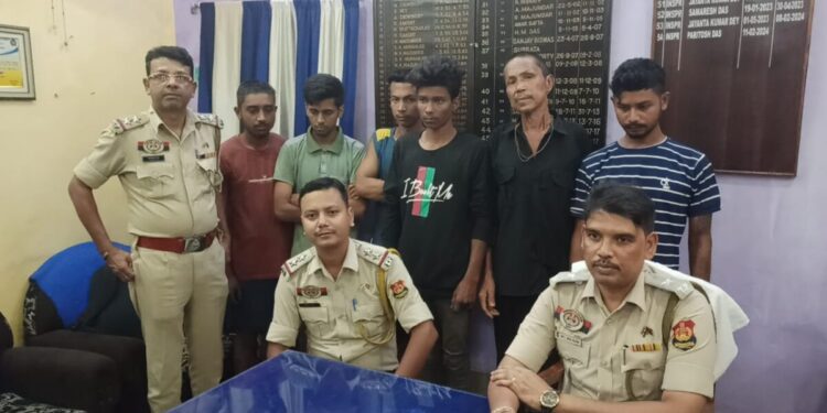 West Agartala Police Arrest Drug Peddler and Five Thieves