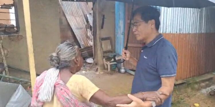 Opposition Leader Jitendra Chowdhury Visits Gandachara