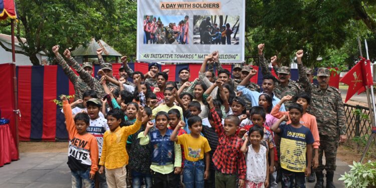 Indian Army Organises A Day with the Company Commander to Celebrate World Humanitarian Day at Agartala