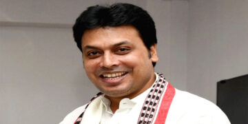 Biplab Deb Distributes 600 Food Packets Flood Victims in Durga Chaumuhani Bitterbon