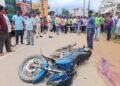 After the accident in Barajala area, the residents blocked the road in protest