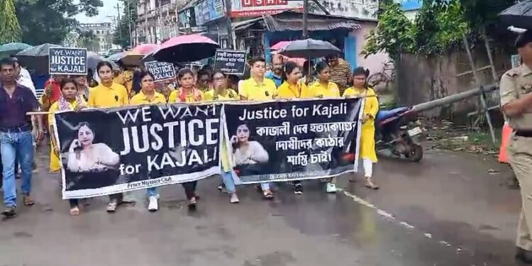 Locals protest mysterious death of housewife Kajali Deb