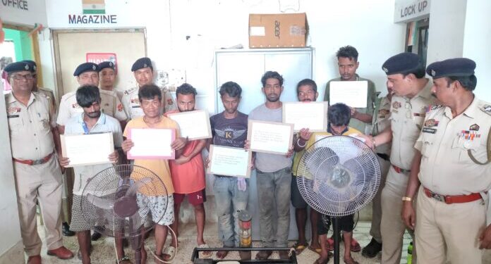 Police Arrest Eight in Connection with Jackson Area Theft