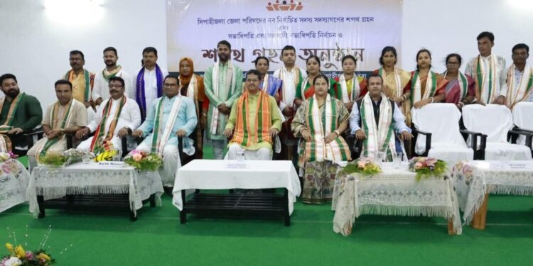 Newly Elected Members of Sepahijala District Council Take Oath