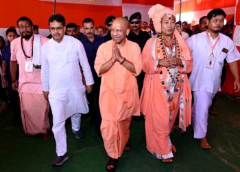 UP CM Yogi Adityanath inaugurates Siddheswari temple in West Tripura, calls Pakistan a “cancer of humanity”