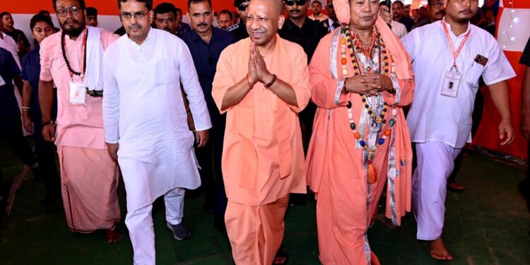 UP CM Yogi Adityanath inaugurates Siddheswari temple in West Tripura, calls Pakistan a “cancer of humanity”