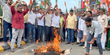 Tripura Pradesh Congress staged  protest