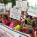 Tripura Chakma Students’ Association stages protest against atrocities and killings of indigenous populations in Bangladesh