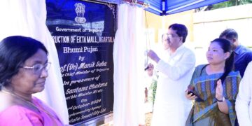 Bhumi Pujan of “PM Ekta Mall” at Old Jute Mill Ground, Hapania.