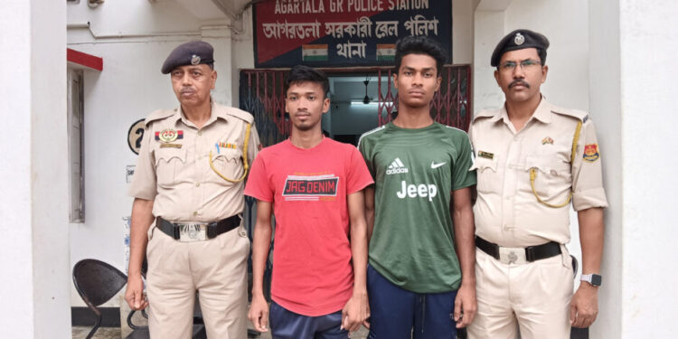 GRP Arrests Two Indian Touts with Assistance from Sonamura Police and BSF