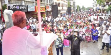 Left Front  organizes  protest rally
