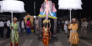 Durga Puja carnival ‘Mayer Gomon 2024’ concludes with vibrant procession in Agartala