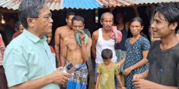 CPI(M) state secretary visits deceased Badal Tripura’s residence