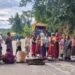 Tribal women staged a protest demanding a supply of clean drinking water