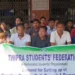 TSF stages protest demanding the implementation of the Kokborok language in Roman script