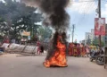 Local stages  road blockade