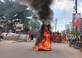 Local stages  road blockade