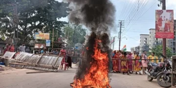 Local stages  road blockade