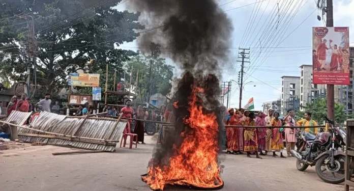 Local stages  road blockade