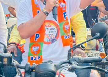 BJP  Yuva Morcha Tripura Pradesh launches massive bike rally for drug free Tripura