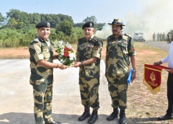 ADG praised the BSF jawans deployed on the border for their tireless efforts in difficult terrain
