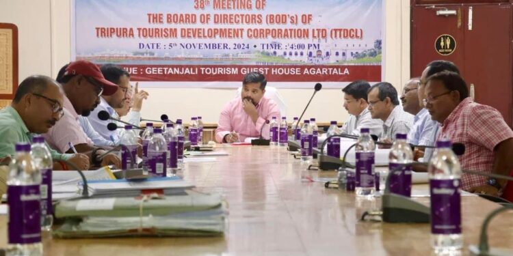 38th Board of Directors Meeting of Tripura Tourism Development Corporation Ltd.