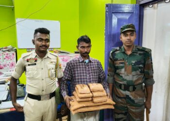 One arrested with dry marijuana worth  Rs 60,000