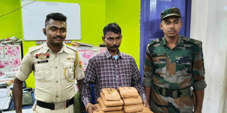 One arrested with dry marijuana worth  Rs 60,000