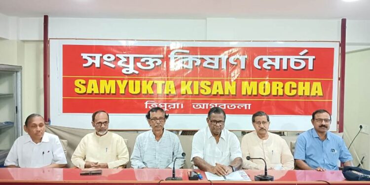 CITU and SKM Tripura  announced a nationwide protest on November 26th