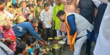 Minister Sushanta Chowdhury Attends Hari Naam Sankirtan Festival
