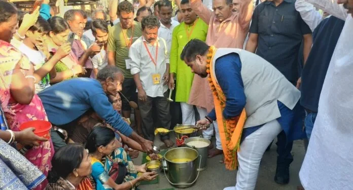 Minister Sushanta Chowdhury Attends Hari Naam Sankirtan Festival