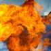 Fire breaks out on road following leak in gas pipeline