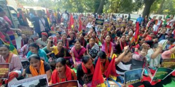 TWF stage protest: Oppose State govt plan to handover Pushpavanta Palace to private hotel group