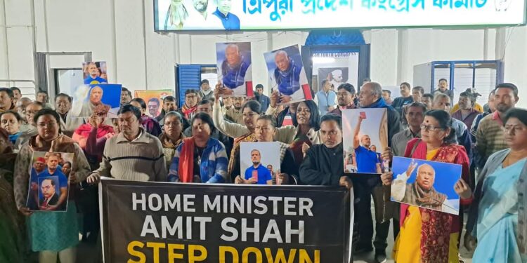 Congress claims Amit Shah made derogatory remarks about Dr. Ambedkar