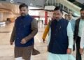 Union Minister arrives MBB airport on his two days visit