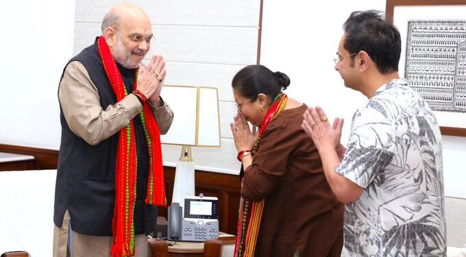 TIPRA Motha Chief met with Union Home Minister Amit Shah